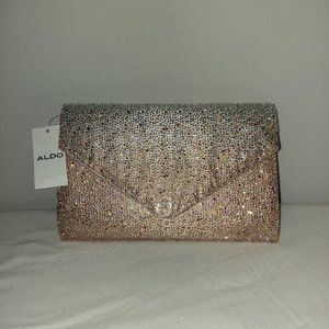 Aldo Geaven Embellished Clutch Light Pink